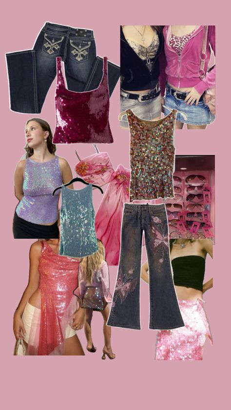 aesthetic y2k sequin top, y2k jeans, y2k princess Y2k Sequin Top, Y2k Princess, Y2k Jeans, Jeans Y2k, Aesthetic Y2k, Sequin Top, Y2k Fashion, Sequin, Fashion Outfits