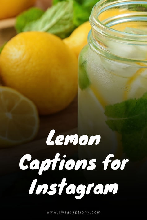 Lemonade Captions Instagram, Lemon Captions For Instagram, Lemon Quotes Happiness, Lemons Quotes Happiness, Lemon Sayings, Lemonade Quotes, Lemon Puns, Lemon Quotes, Dinner Quotes