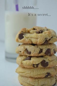 Chocolate Chip Cookies Using Shortening, Cookies Made With Crisco Shortening, Cookies Using Shortening, Cookies With Shortening, Crisco Chocolate Chip Cookies, Secret Chocolate Chip Cookie Recipe, Crisco Cookies, Choco Cookies, Chocolate Chip Recipe