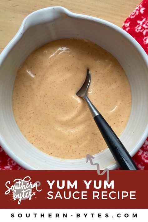 This Homemade Yum Yum Sauce Recipe is inspired by Japanese steakhouse sauces. Hibachi sauce is tangy, savory, and perfect for dipping or drizzling! Yumyum Sauce, Homemade Yum Yum Sauce, Yum Sauce Recipe, Yum Yum Sauce Recipe, Hibachi Sauce, Easy Sauce Recipe, Yum Sauce, Japanese Steakhouse, Homemade Sauce Recipes