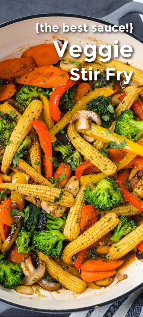 Easy Veggie Stir Fry, Easy Vegetable Stir Fry, Stir Fry Recipes Healthy, Vegetable Stir Fry Recipe, Stir Fry Recipe, Easy Veggie, Makanan Diet, Veggie Stir Fry, Fried Vegetables