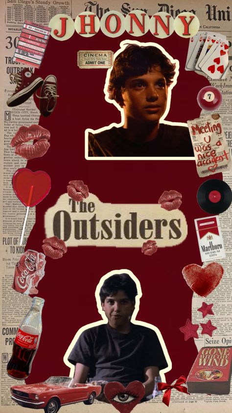 #johnnycade #theoutsiders Johnny Cade Wallpaper, Johnny Cade Aesthetic, The Outsiders Johnny, The Outsiders Quotes, Johnny Cade, Brown Eye Boys, Dallas Winston, The Outsiders 1983, Matt Dillon