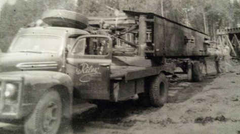 Gordon Riley transport aprox 1958 Robert Fischer, Rusty Junk, Oil Heater, Propane Stove, Oil Drilling, Bear Creek, Heavy Duty Trucks, Gas Lights, Peterbilt Trucks