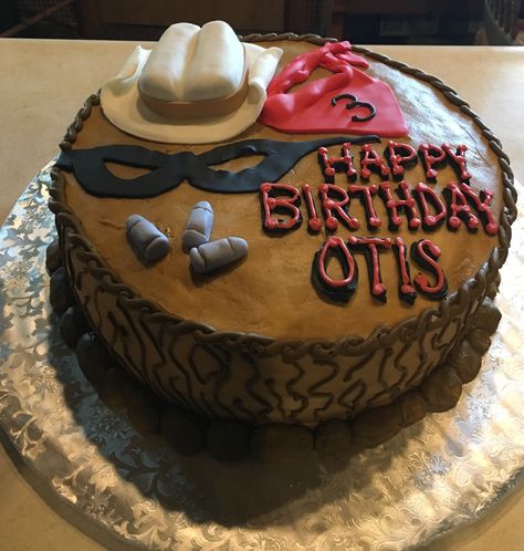 Lone Ranger Cake Cowboy Party, Lone Ranger, Party Desserts, 4th Birthday Parties, 4th Birthday, Birthday Ideas, Party Themes, Birthday Parties, Cake Decorating