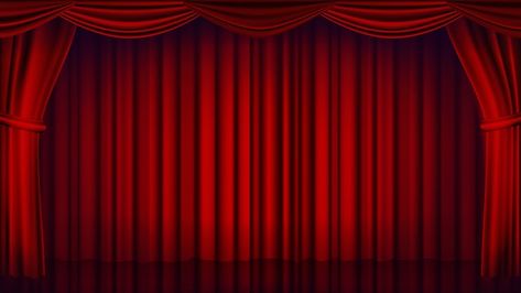 Drapes Illustration, Template Hbd, Theatre Background, Red Curtain Background, Closed Curtains, Theater Curtains, Theater Background, Curtain Background, Theatre Backdrops