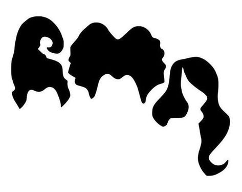 Sanderson sisters hair Halloween cricut Pumpkin Cravings, Hocus Pocus Witches, Cricut Inspiration, Hocus Pocus Halloween, Disney Silhouettes, Halloween Decals, Pumpkin Carvings, Cricut Halloween, Sanderson Sisters