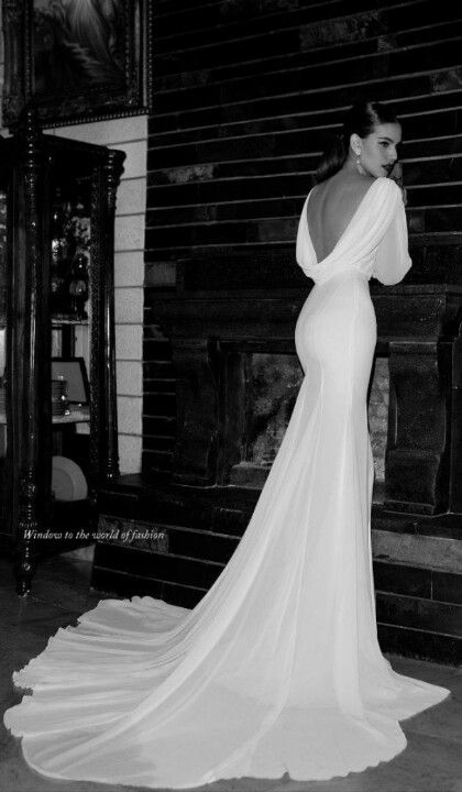 So pretty Inbal Dror Wedding Dresses, Backless Lace Wedding Dress, Trendy Wedding Dresses, Backless Wedding, Dream Wedding Ideas Dresses, A Wedding Dress, Backless Wedding Dress, Best Wedding Dresses, Elegant Wedding Dress