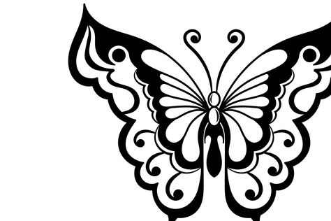 Image Result For Free Butterfly SVG Files For Cricut Butterfly Stencils, White Butterfly Tattoo, Mandala Butterfly, Silhouette Butterfly, Zentangle Mandala, Craft Stencils, Butterfly Stencil, Art Papillon, Butterfly Mandala