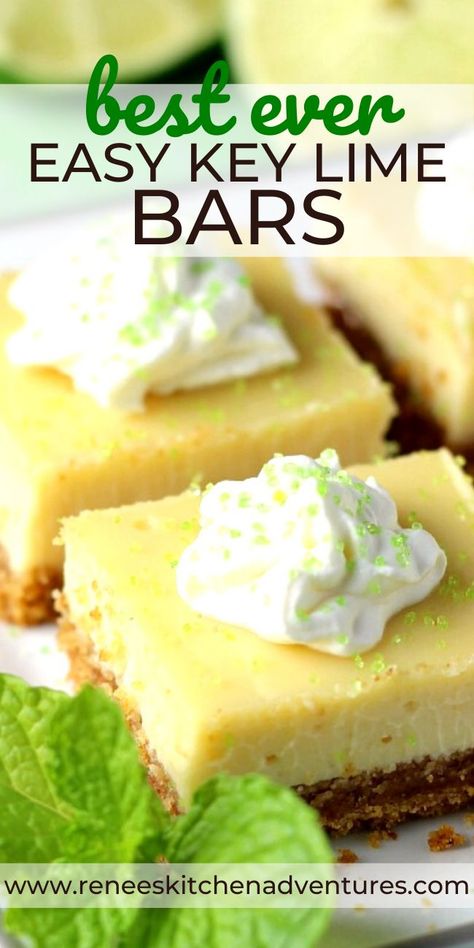 Recipe For Key Lime Pie, Eggs Dessert, Lime Dessert Recipes, Easy Key Lime Pie, Key Lime Recipes, Key Lime Pie Bars, Key Lime Desserts, Key Lime Pie Easy, Weight Watcher Desserts