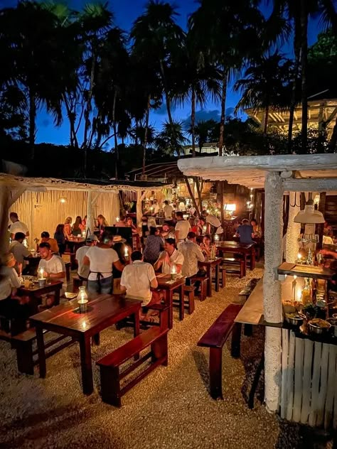 12 Best Tulum Restaurants To Try In 2023 | Travel Hiatus Tulum Inspired Restaurant, Hartwood Tulum, Restaurant Grill, Tulum Party, Best Restaurants In Tulum, Tulum Town Restaurants, Tulum Restaurants, Best Beach Clubs Tulum, Mexico Restaurants