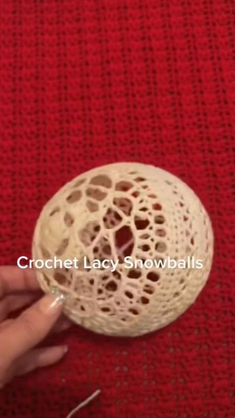 40K views · 822 reactions | Crochet Lacy Snowballs #snowballs #crochetproject #crochet #crochetsnowball #snowball #lacy #crochetball #ballcrochet #lacyball #crochetlove #crochetideas #howto #reels #reelsfb #ball #tutorial #crochettutorial #patterns #crochetpatterns | Crochet World | Crochet World · Original audio I Love Crochet, Crochet Graphs, Crochet Ball, Kids Christmas Ornaments, Crochet World, Love Crochet, Crochet Tutorial, Kids Christmas, Christmas Fun