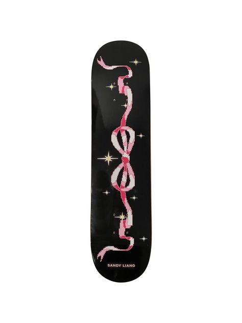 https://www.sandyliang.info/products/copy-of-orchard-skate-deck-in-bow-print?variant=40008660287603 Vintage Skateboards, Skateboard Design, Skate Decks, Sandy Liang, Aesthetic Vintage, Girly Things, Cute Stickers, Home Art, Skateboard