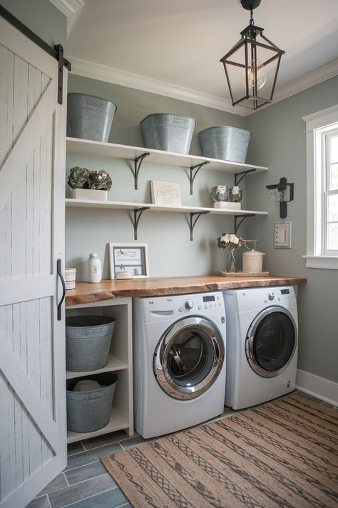 Functional and Beautiful Laundry Room Ideas Lay Dry Room Ideas, Silver Washer And Dryer Laundry Room, Utility Room With Washer And Dryer, Laundry Room Storage Under Washer And Dryer, Redo Laundry Room Diy, Laundry Room Double Washer Dryer, Farmhouse Laundry Room Organization, Stack Washer And Dryer Laundry Room, Laundry Room Ideas Small Space Stackable