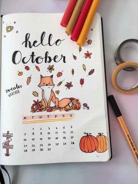 Bujo October, October Bujo, White Board Drawings, Bu Jo, Teddy Bear Theme, Bullet Journal Paper, Bulletin Journal Ideas, Notes Journal, Scrapbook Book