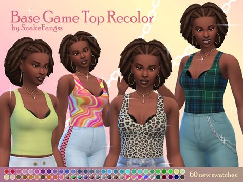 The Sims Resource - Base Game Top Recolor Sims 4 Base Game Recolor, Sims 1, Top Game, Wave Print, Sims 4 Mods Clothes, Sims Resource, Facial Hair, Sims 4 Cc Finds, Sims 2