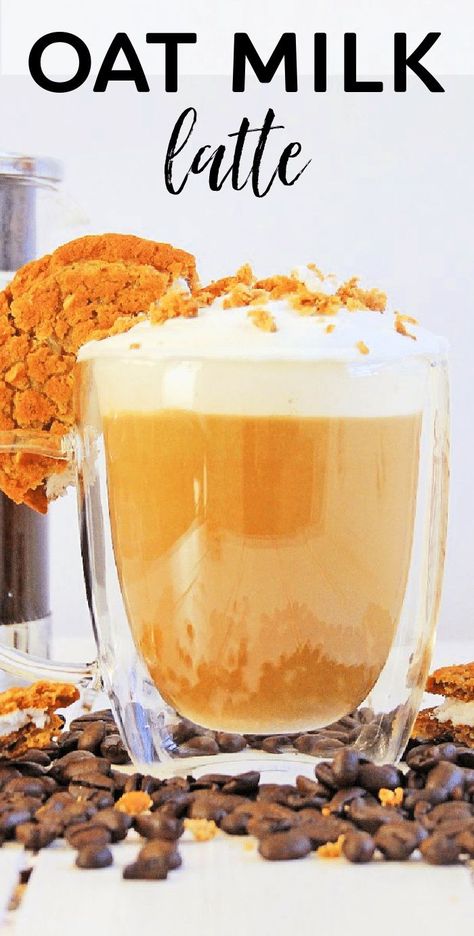 Hazelnut Latte Recipe, Cinnamon Zucchini Bread, Pie In A Cup, Best Coconut Milk, Diy Coffee Drinks, Oatmeal Cream Pie, Oat Milk Latte, Cafe Drinks, Diy Oatmeal