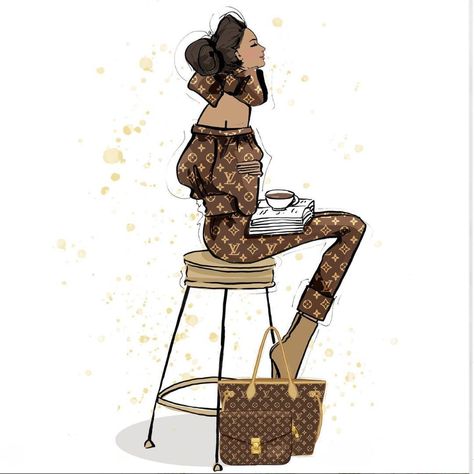 I'm ready to start my Monday like a boss....but first coffee ☕️⁠ ⁠ illustration @meganhess_official Megan Hess Illustration, Tiffany Room, Megan Hess, Coffee Illustration, Interior Decorator, First Coffee, Expressive Art, Fashion Art Illustration, Fashion Illustrator