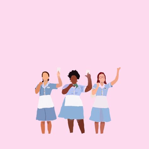 Waitress Musical Tattoo, Waitress Aesthetic, Waitress Musical Aesthetic, Waitress Musical Fanart, Musical Theatre Aesthetic Wallpaper Laptop, Waitress The Musical, Waitress Musical Poster, Waitress Musical, Dorm Room Posters