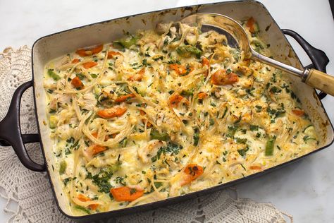 Gluten-Free Turkey Tetrazzini Dairy Free Turkey Tetrazzini, Gluten Free Turkey Tetrazzini, Turkey Tetrazzini Easy, Turkey Tetrazzini Recipe, Health Meal Prep, Gluten Free Turkey, Turkey Tetrazzini, Gluten Free Spaghetti, Chicken Tetrazzini