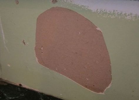 Repair, don't replace, torn drywall paper - silive.com How To Repair Torn Drywall Paper, Patching Drywall Holes Diy, Drywall Repair Water Damage, Repair Drywall Hole, How To Repair Large Hole In Drywall, White Shellac, Ceramic Tile Backsplash, Drywall Repair, Paint Primer