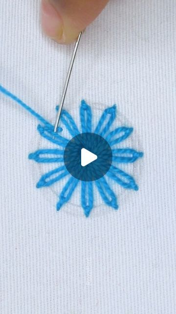 RozaBird on Instagram: "Lazy Daisy Flower with Pearls #easy #satisfying #content #fb #embroidery #viral #trending #handmade #tutorial #stitch #diy #fbreels #useful #support #reels #reelsfb #hand #viralreels #cute #flowers #facebookreels #flower #pearls #reelss #fbreelsvideo" Simple Flower Embroidery Pattern, Easy Embroidery Flowers, Flower Embroidery Tutorial, Denim Embroidery, Lazy Daisy Stitch, Embroidery Stitches Tutorial, Embroidery On Clothes, Flower Embroidery Designs, Simple Flowers