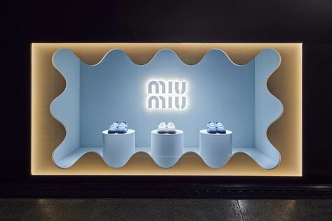 Miu Miu Frame Pop-Up Space and Window Takeover, Isetan Shinjuku Tokyo. Isetan Shinjuku, Miu Miu Shop, Bo Concept, Event Concept, Shinjuku Tokyo, Dental Office Design, Pop Up Window, Exhibition Stands, Event Decoration