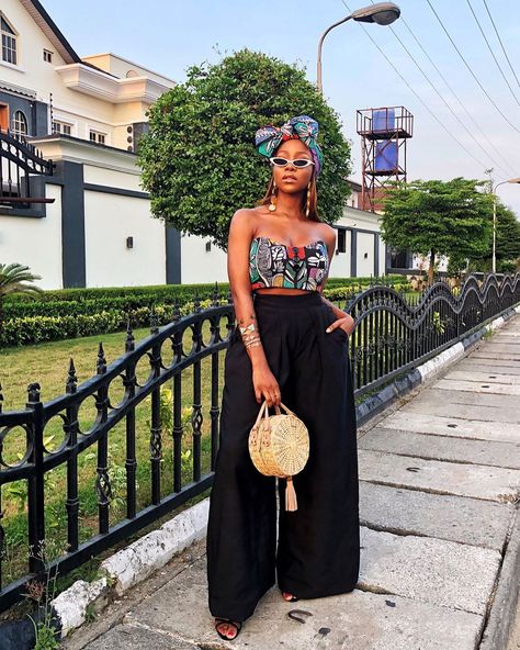 @inidimaokojie High Waisted Slacks, South African Traditional Dresses, Work Dress Code, African Traditional Wear, Artistic Fashion, Ankara Print, Effortlessly Chic Outfits, African Traditional Dresses, Ankara Style