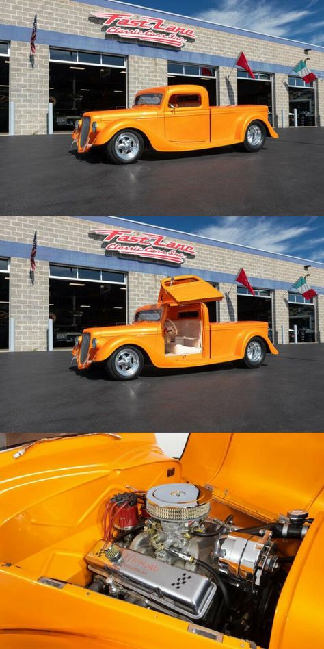 1936 Ford Pickup Street Rod Street Rods For Sale, Strange Cars, Mustang Ii, Street Rod, Vintage Air, Ford Pickup, Street Rods, How To Make Bed, Automatic Transmission