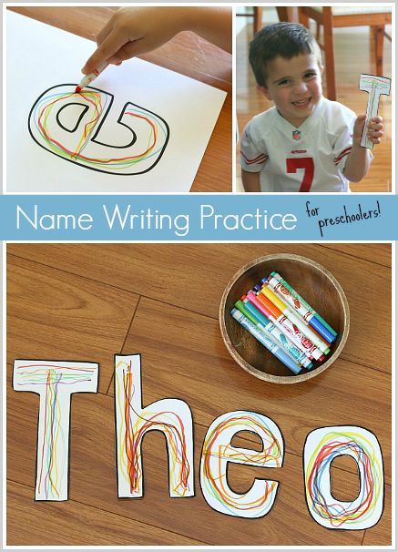 Name Writing Practice for Preschoolers~ BuggyandBuddy.com Practice Name Writing, Preschool Name Recognition, Name Writing Activities, Ide Jurnal, Name Writing Practice, Preschool Names, Dysgraphia, Abc Activities, Name Activities