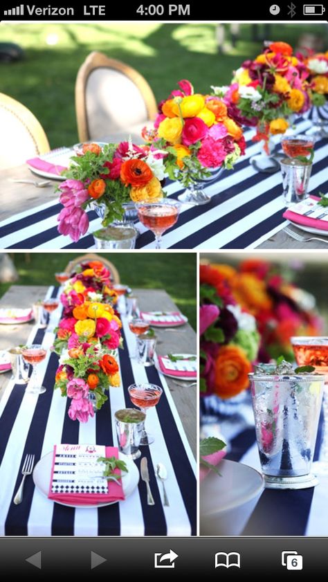 Dramatic Table, Kentucky Derby Wedding, Outdoor Dinner Parties, Tafel Decor, Kentucky Derby Party, Outdoor Dinner, Derby Party, Mantel Decor, Deco Floral