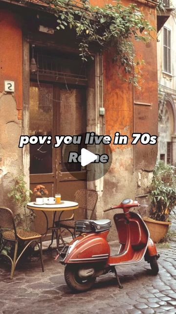 Vespa Vintage Italy, Vespa Vintage, Vintage Italy, Fiat 500, Rome, Digital Art, Vintage Fashion, Inspirational Quotes, Italy