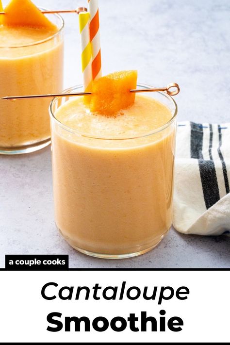 Cantaloupe Dessert, Filipino Desert, Honeydew Smoothie, Strawberry Watermelon Smoothie, Cantaloupe Smoothie, Breakfast Ideas Healthy, Melon Smoothie, Best Fish Recipes, Turmeric Juice