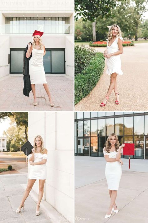 [CommissionsEarned] 84 Insanely Cute White Graduation Outfit Ideas You Have To Get For Your Big Day #cuteaftergraduationoutfits White High School Graduation Dress, White Graduation Dress College Midi, College Graduation Dress 2023, Graduation Outfit Ideas White Dress, After Graduation Outfits, Cute White Dresses Classy, Graduation Outfit Dress, Midi Dress Graduation, White Graduation Outfit