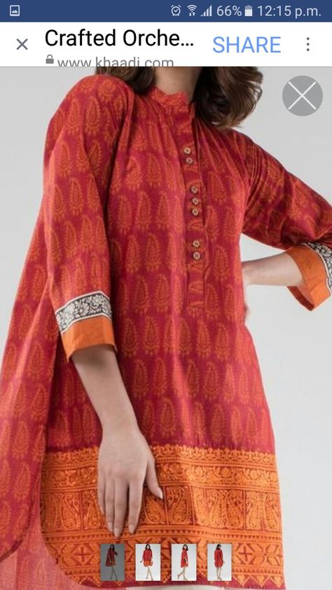 Small Kurti Designs, Small Print Kurti Design, Hakoba Short Kurti, Chicken Short Kurti, Block Print Kurti Designs Pakistani, Angrakha Short Kurti, Semi Dresses, Casual Formal Dresses, Indian Designer Suits