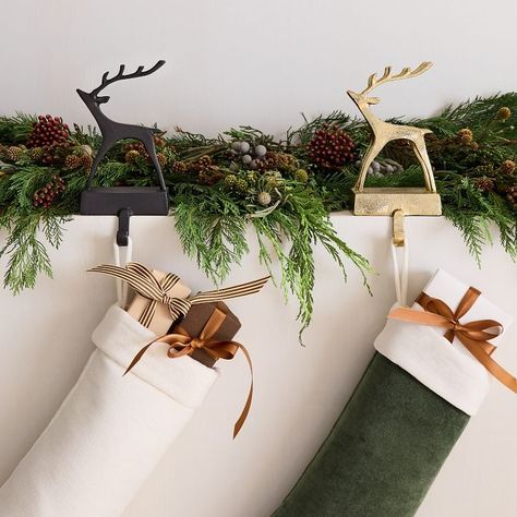 Deer Stocking Holder | West Elm Clearance Furniture, Stocking Holder, Email Branding, Mark And Graham, Christmas Trends, Stocking Holders, Key Details, Deck The Halls, West Elm