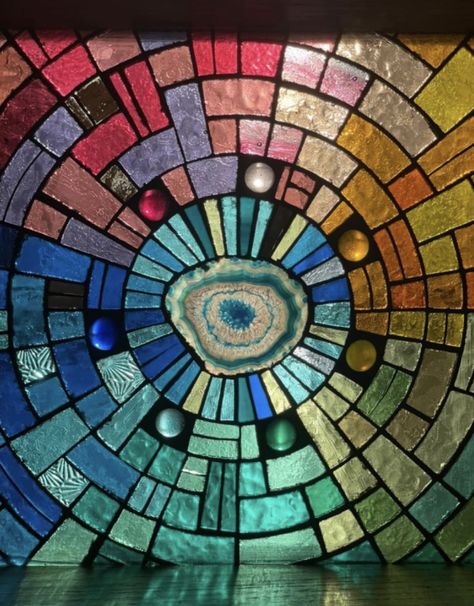 Mosaic Mandalas, Claire Ishino, Mosaic Windows, Mosaic Art Diy, Mixed Media Mosaic, Mosaic Garden Art, Stained Glass Door, Mosaic Madness, Mosaic Stained