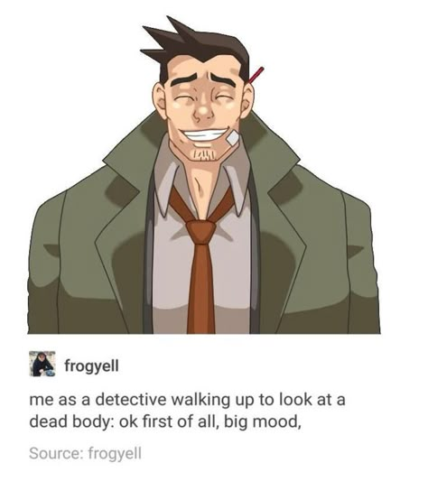 Gumshoe Ace Attorney Fanart, Gumshoe Ace Attorney, Detective Gumshoe, In Laws Humor, Ace Hardware Store, Apollo Justice, Professor Layton, Phoenix Wright, Gay Humor