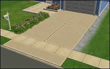 Mod The Sims - Driveway - Sidewalk Match [Recolor] Sims 4 Sidewalk Cc, Sims 4 Cc Driveway, Sims 2 Hair, Play Sims, Concrete Driveways, The Sims 2, Cc Finds, Sims 4 Cc, Maxis Match