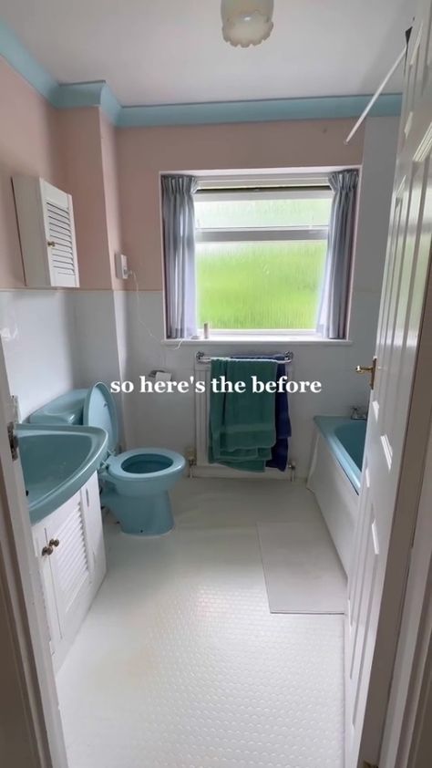 A DIY fanatic has revealed how she gave her old bathroom a glow-up using stick-on tiles and a fresh layer of paint. Mum Laurie, from Wales, took to TikTok where she proved you don’t need to fork out a fortune for a stunning home transformation – all you need is £130 and some basic DIY […] Bathroom Glow Up, Bathroom Transformation Diy, Painting Shower Tiles, Old Bathroom Tile Makeover, Stick On Bathroom Wall Tiles, Kitchen Glow Up, Peel And Stick Tile Bathroom Wall, How To Cover Tile Walls In Bathroom, Painting Tile Shower Wall