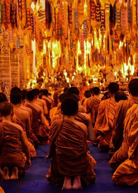 DID YOU KNOW? Temples in Chiang Mai host Monk Chats where travelers can sit and discuss anything with the Buddhist monks? Life, love, religion, etc.!   Read about my experience through my travel blog:  http://brookiecookietrail.blogspot.com/2014/08/mee-monk.html Buddhist Monks, Kitty Art, Chinese Mythology, Hello Kitty Art, Buddhist Monk, My Travel, Bhutan, Chiang Mai, Buddhism