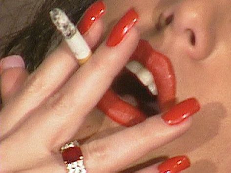 Red Nail Polish, Cherry Cola, Red Nail, I'm With The Band, Vintage Americana, Feminine Aesthetic, Soft Grunge, Red Aesthetic, French Girl