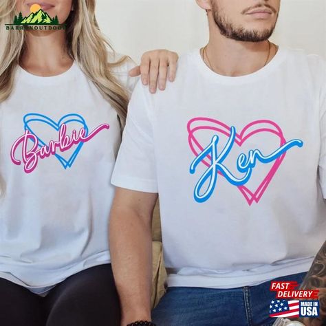 Barbie And Ken Couple Shirt Lover Classic T-Shirt Check more at https://barronoutdoor.com/product/barbie-and-ken-couple-shirt-lover-classic-t-shirt/ Barbie Shirt, Barbie Theme, Couple Shirt, Barbie And Ken, Couple Shirts, Classic T Shirts, Birthday, T Shirt