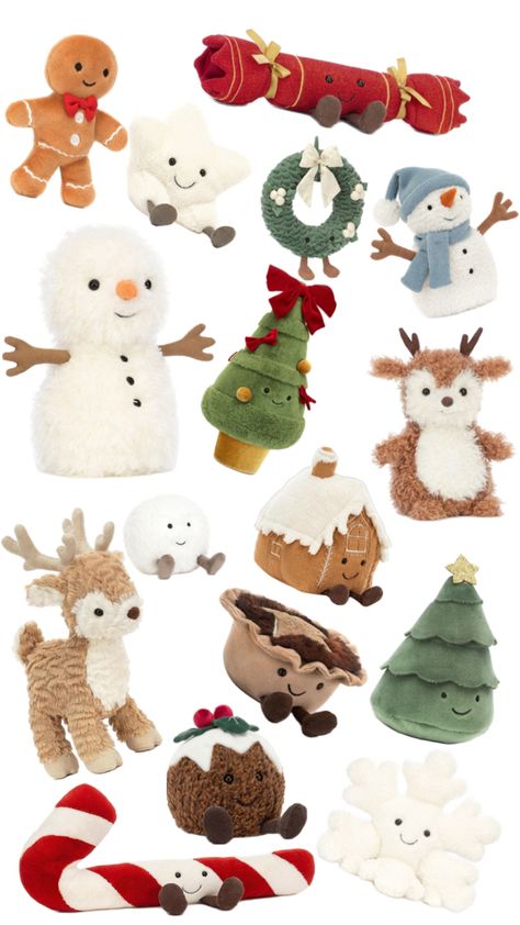 Xmas List Ideas, Jellycat Stuffed Animals, Preppy Gifts, Preppy Christmas, Iphone Case Stickers, Christmas Baskets, Girly Gifts, Christmas Wonderland, Cute Stuffed Animals