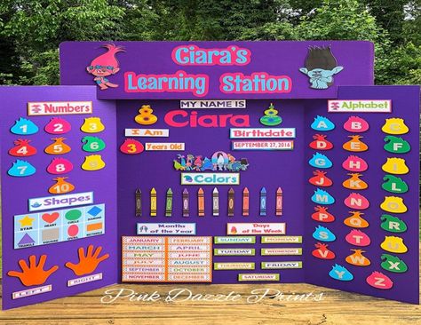 Trolls Learning Station Learning Board Learning Center | Etsy Hug Time, Learning Board, Learning Stations, School Learning, Teaching Toddlers, Homeschool Classroom, Homeschool Learning, Grande Section, Preschool Curriculum