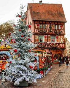 Strasbourg, France transforms into a real life Christmas village.  I have been to Strasbourg before, but never during Christmas.  I now have to put it… Beau Gif, Christmas In Europe, French Christmas, Alsace France, Strasbourg France, Real Christmas, Christmas Town, Light Night, Christmas Travel