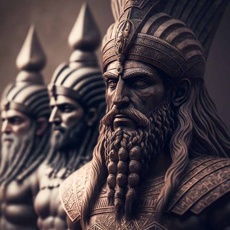 These are The 10 Most Important Sumerian Gods - Myth Nerd Annunaki Gods, Anu God, Sumerian Gods, Female Deity, Spiritual Pictures, Ancient Sumerian, World Mythology, Female Fertility, Ancient Near East