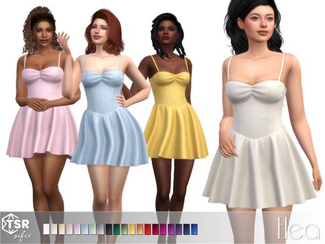 Sims 4 Fashion Designer Cc, Sims 4 Stories, Elegant Dresses Short, Sims Games, Sims 4 Dresses, Sims 4 Collections, Sims 4 Mods Clothes, Ballet Dress, Sims 4 Cc Finds