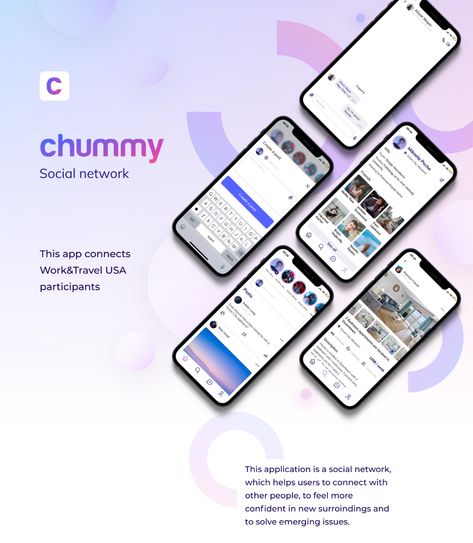 UI/UX | Social Network Mobile App on Behance Social Network App Design, Uiux Case Study, Ux Redesign Case Study, Mental Health App Ux Design, Ui Ux Case Study, Ux Case Study, App Social, Interaction Design, Experience Design