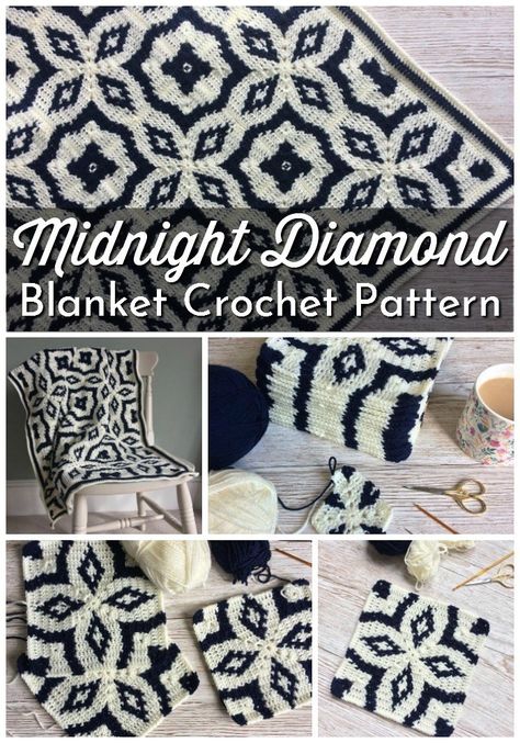 Handmade Christmas Presents, Mosaic Knitting, Confection Au Crochet, Handmade Holiday Gifts, Blanket Crochet Pattern, Manta Crochet, Haken Baby, Crochet Motifs, 자수 디자인