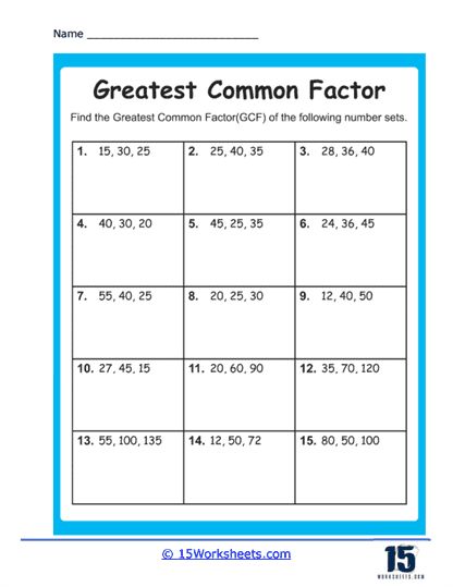 Greatest Common Factor, Least Common Multiple, Greatest Common Factors, Prime Factorization, Common Multiples, Factors And Multiples, Simplifying Fractions, Holiday Science, Kindergarten Social Studies